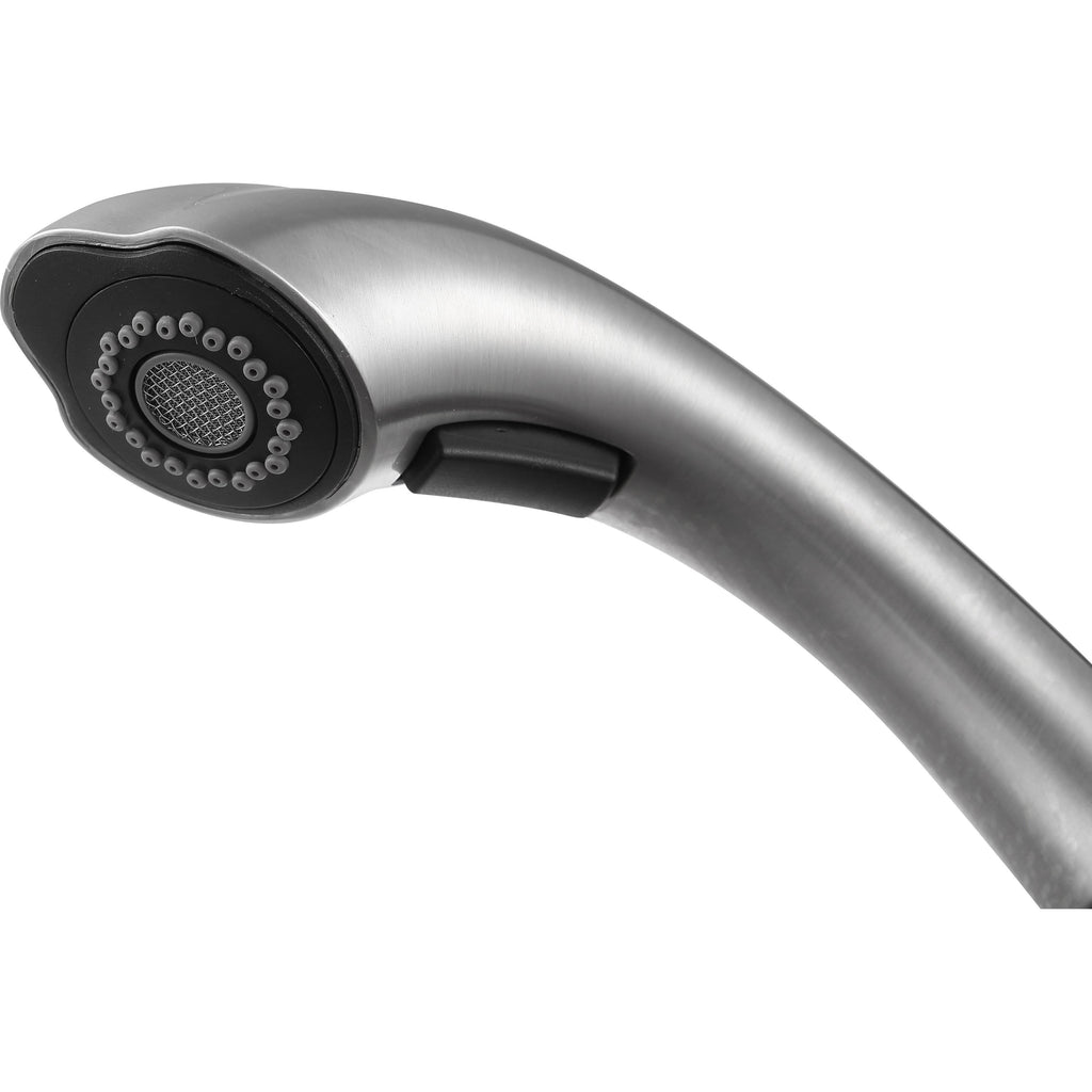 Brushed Nickel Single-Handle Pull-Out Sprayer Kitchen Faucet K304