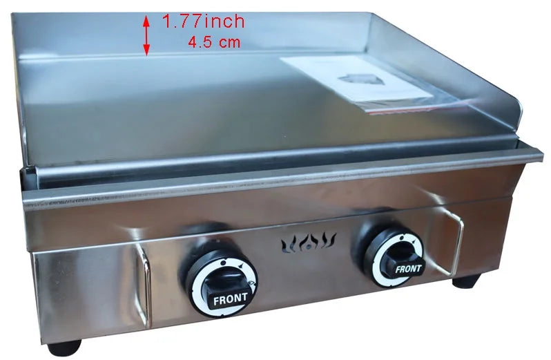 2800Pa Stainless Steel Countertop Griddle Grill N874