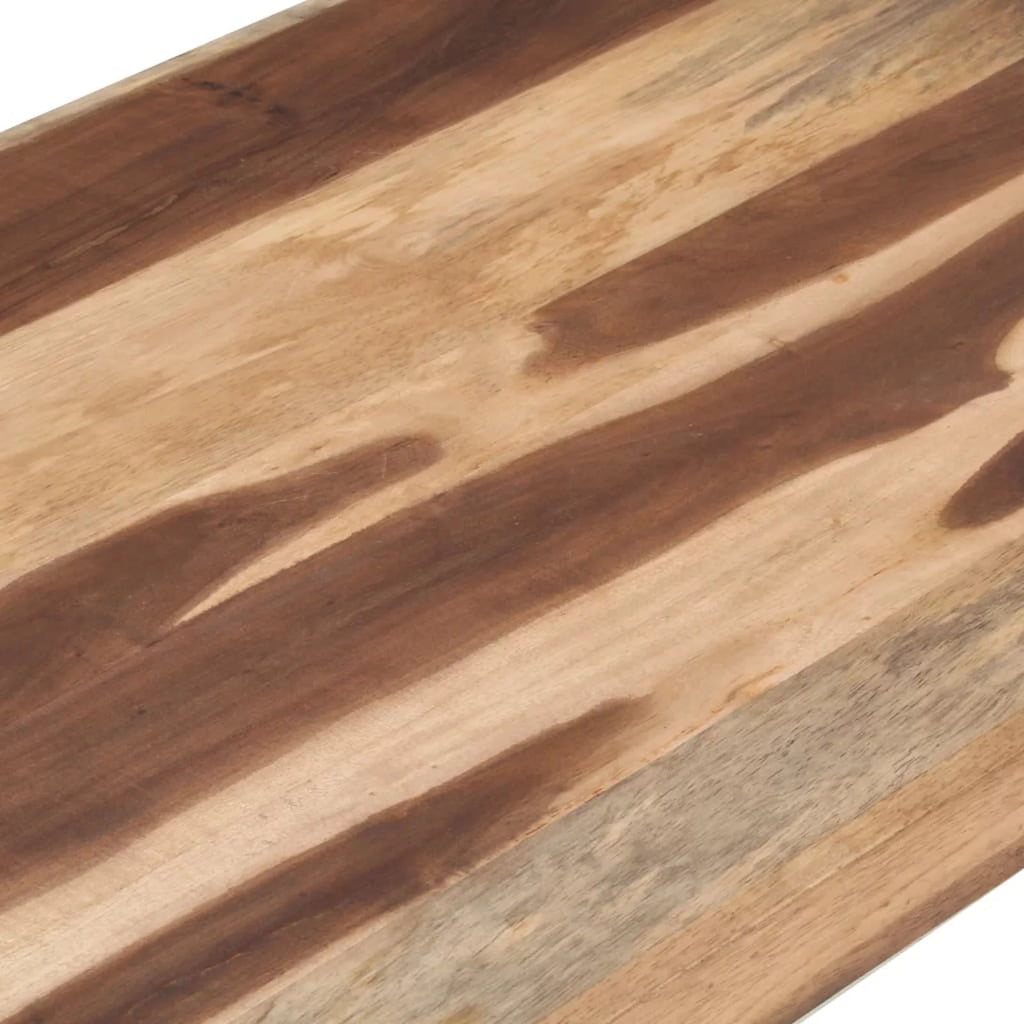 Acacia Wood Coffee Table with Steel Legs A498042