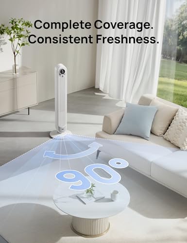 90° Oscillating 42 Inch Tower Fan T8009