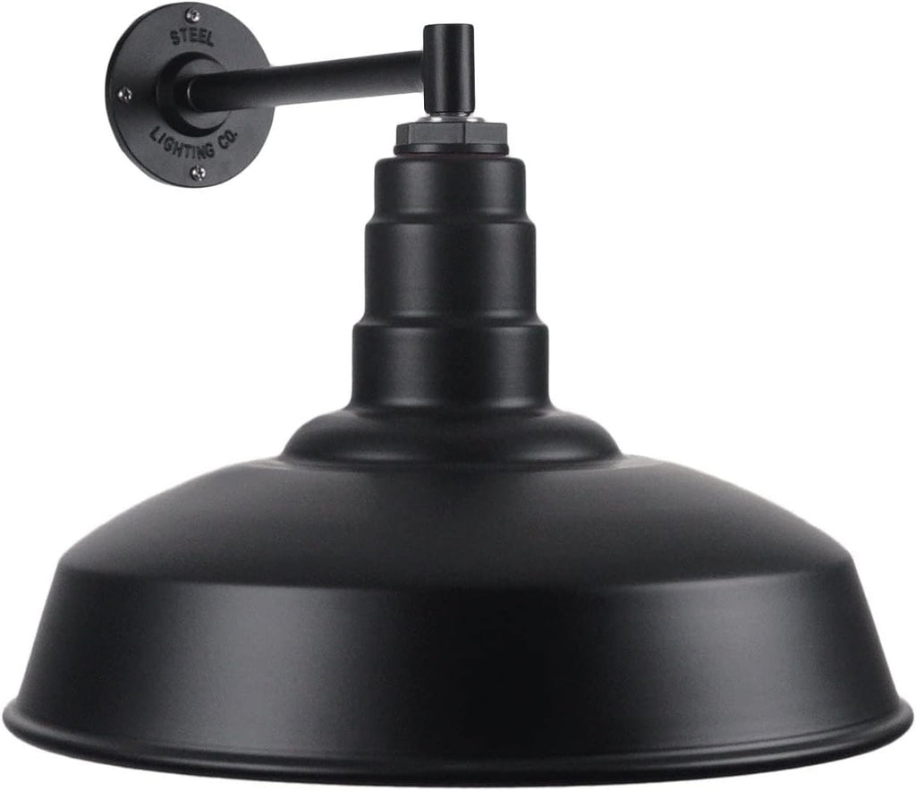 Matte Black Gooseneck Barn Light O68027