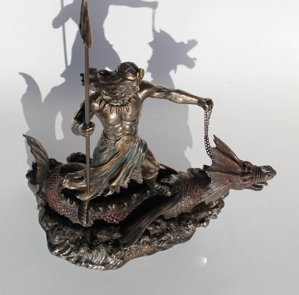 Cold Cast Bronze Hippocampus Statue, 9 1/4 Inch, Pack of 2 M534
