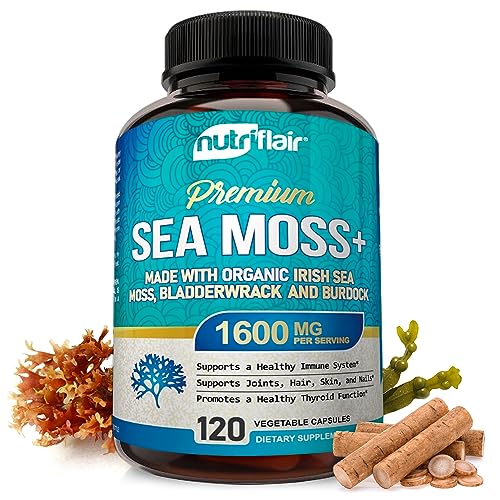 Organic Irish Sea Moss 1600mg 120 Capsules R201527