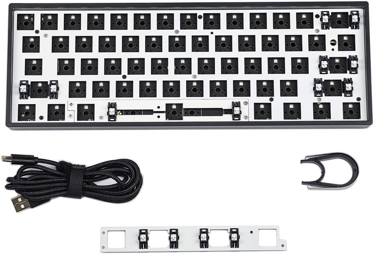 Plastic White Mechanical Keyboard DIY Kit D9980