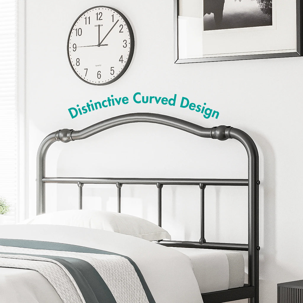 Queen Platform Bed Frame with Headboard and Footboard W1968