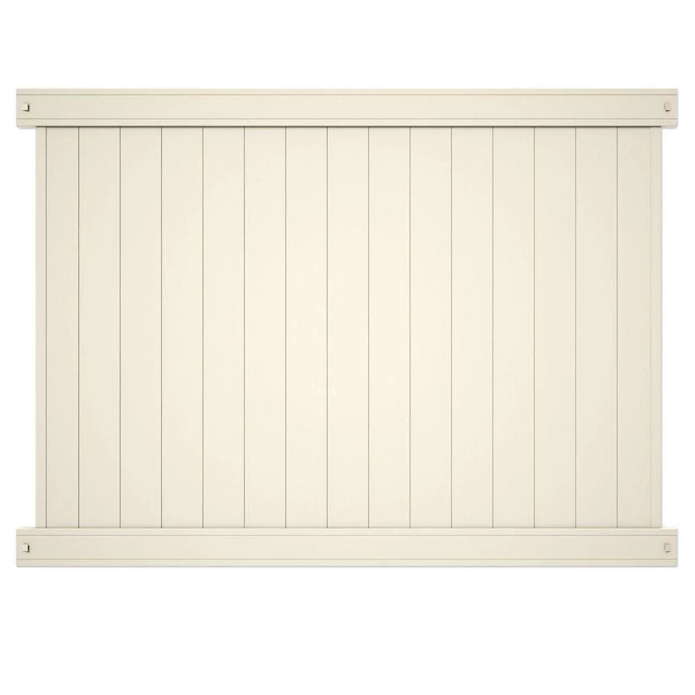 Tan Vinyl Privacy Fence Panel R693530