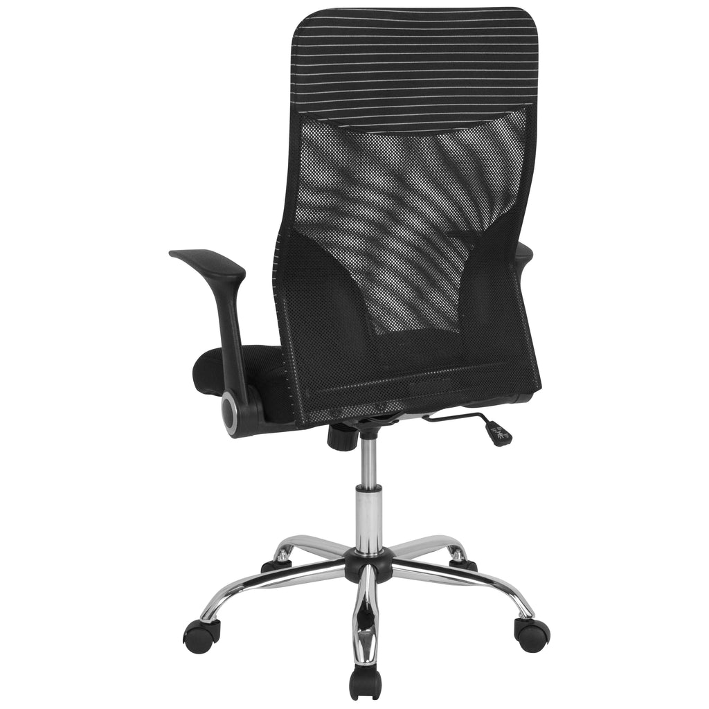 Black and White Mesh Office Chair S676608