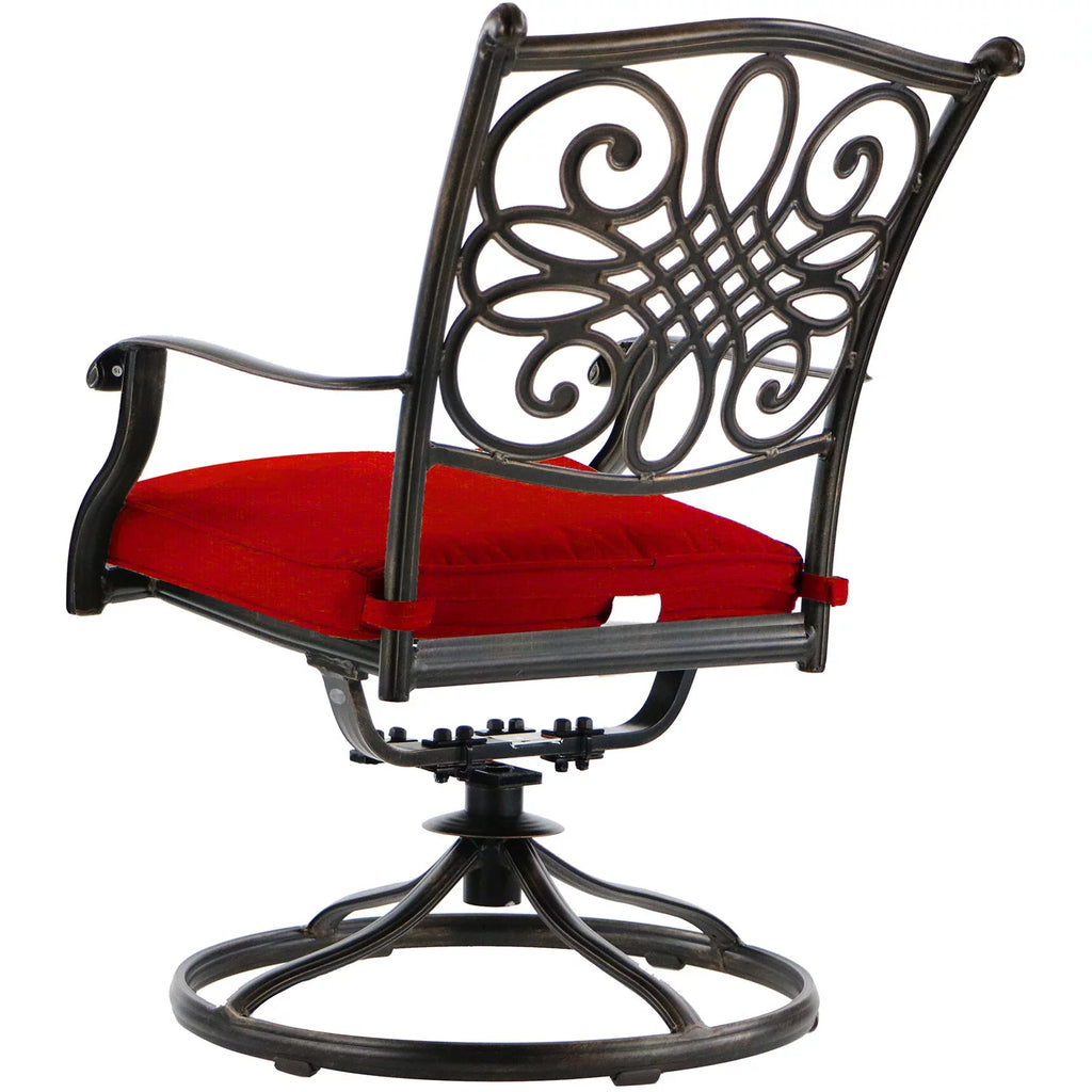 11-Piece Outdoor Dining Set with Cast-Top Table and Chairs V74932