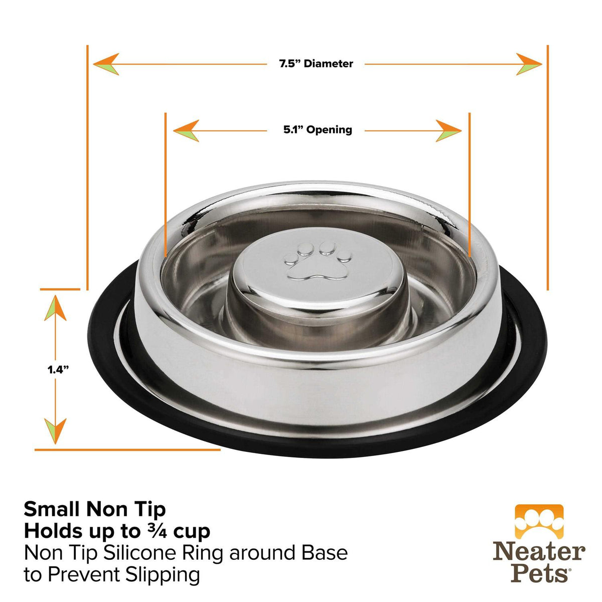 Stainless Steel Slow Feed Bowl K2974