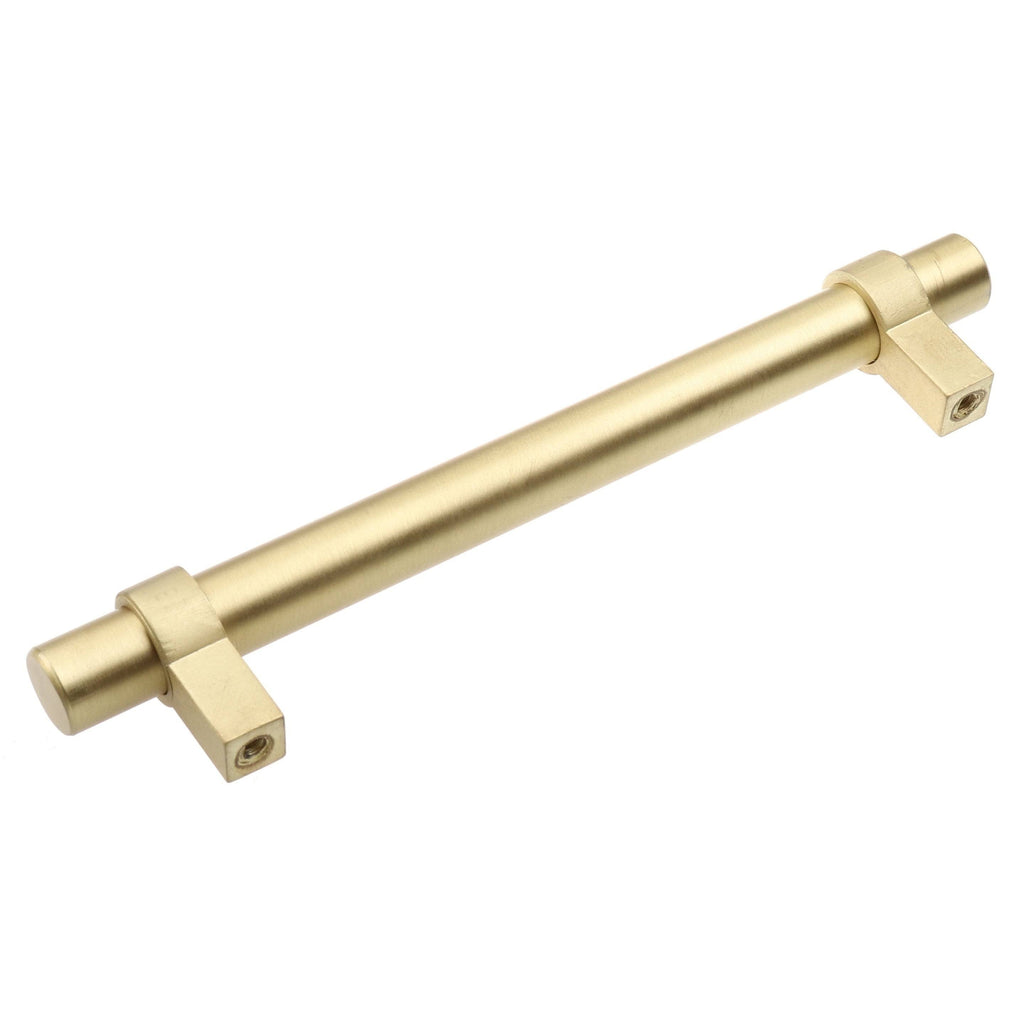 5-Inch Solid Satin Gold Euro Cabinet Bar Pulls (Pack of 25) P204354