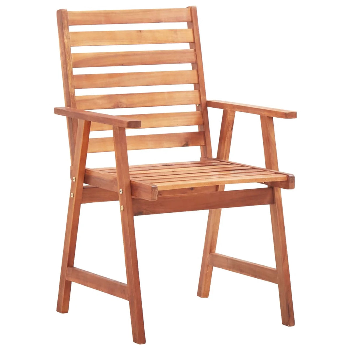 Acacia Wood Patio Dining Chairs 2 pcs with Cushions R936513