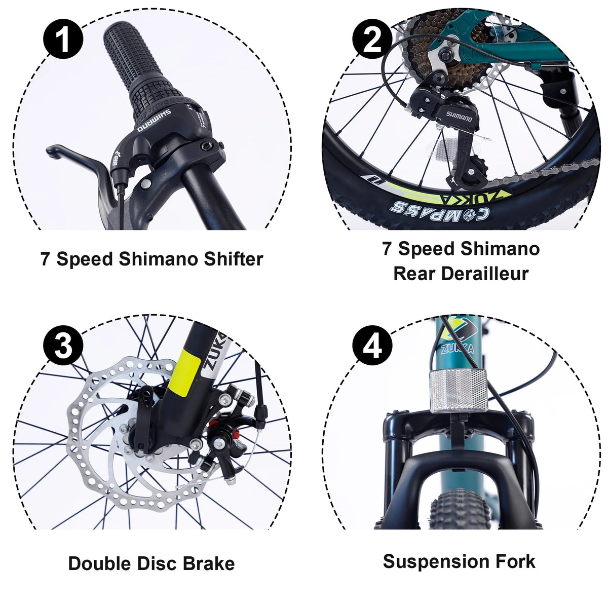 20” 7 Speed Green Mountain Bike H79206