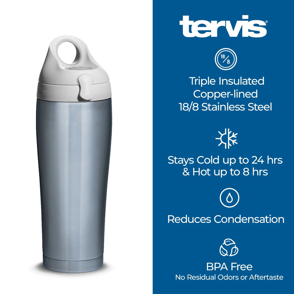 24 oz Stainless Steel Water Bottle with lid W887