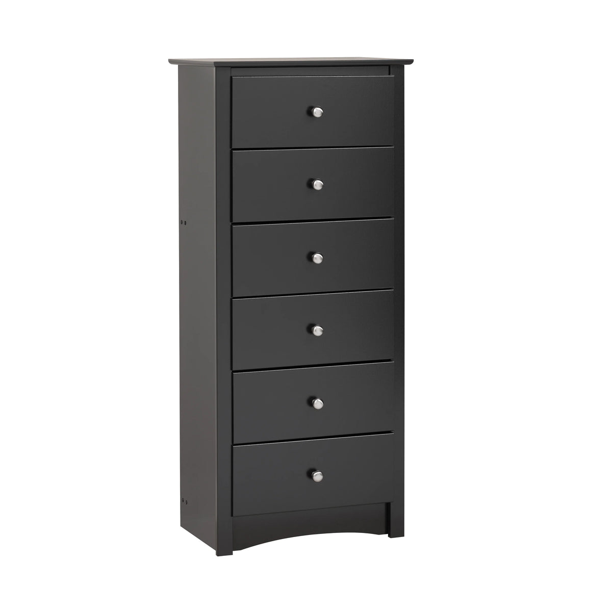Black 6 Drawer Wooden Dresser K945