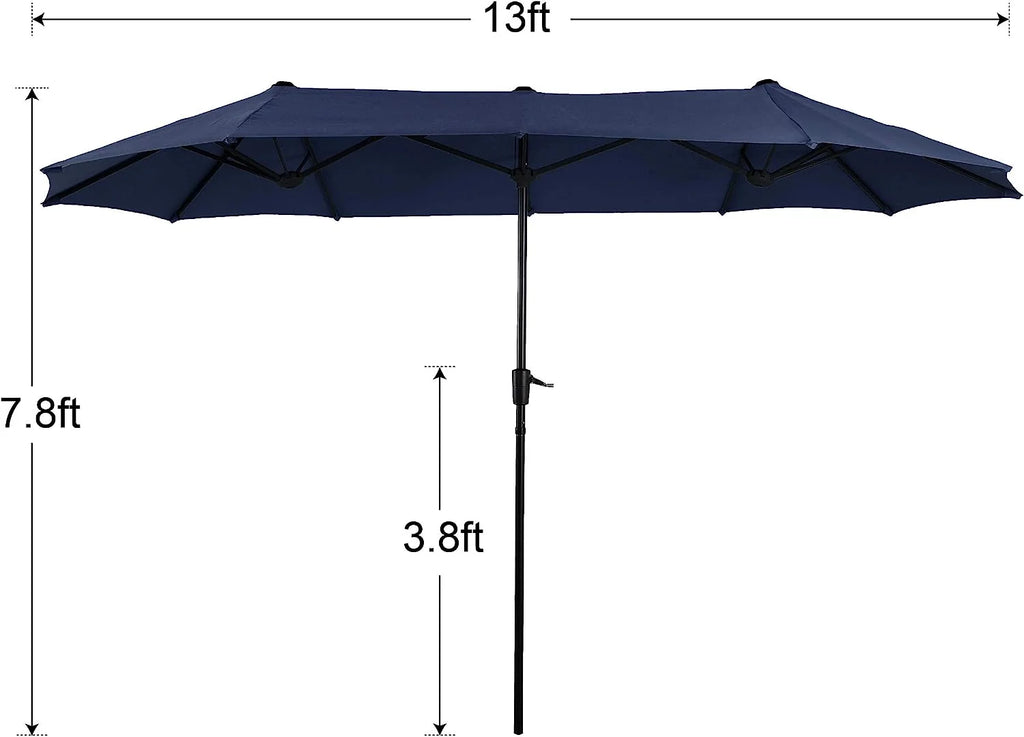 Patio Dining Set with Umbrella 6 Person A83789