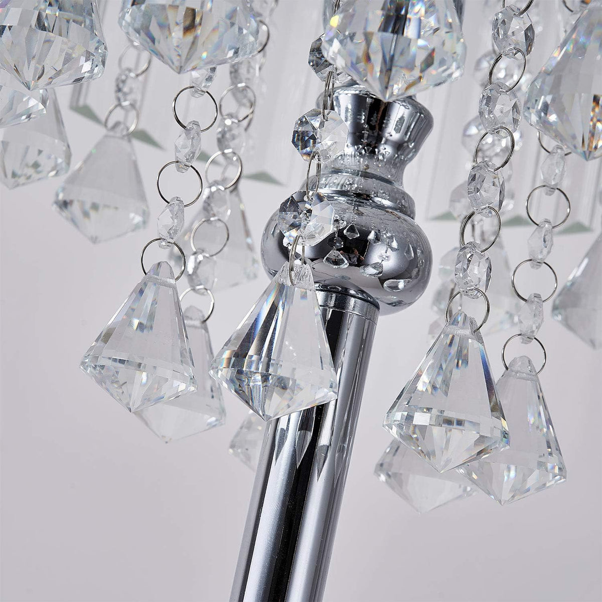 Chrome Crystal 3-Lights Floor Lamp M31922