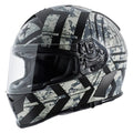 Flat Black Full Face Helmet B456