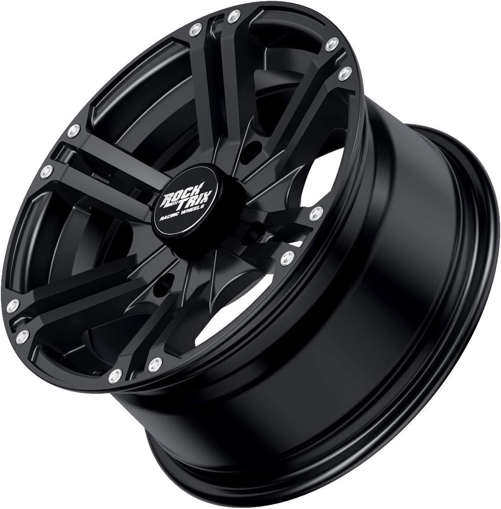Matte Black 14x7 ATV Wheels Rims Set of 4 Y156470