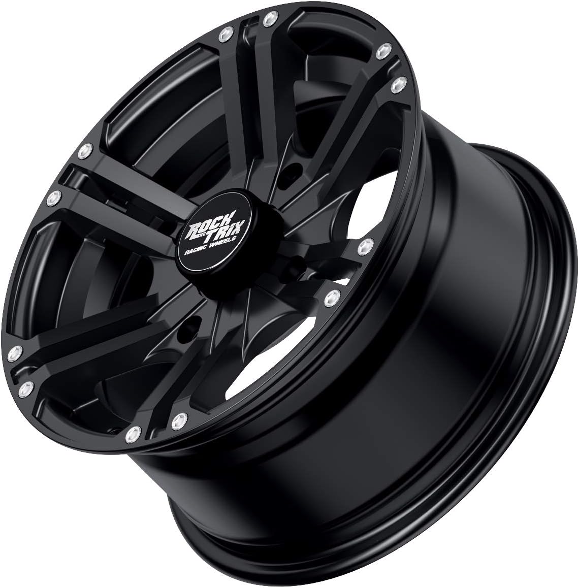Matte Black 14x7 ATV Wheels Rims Set of 4 Y156470