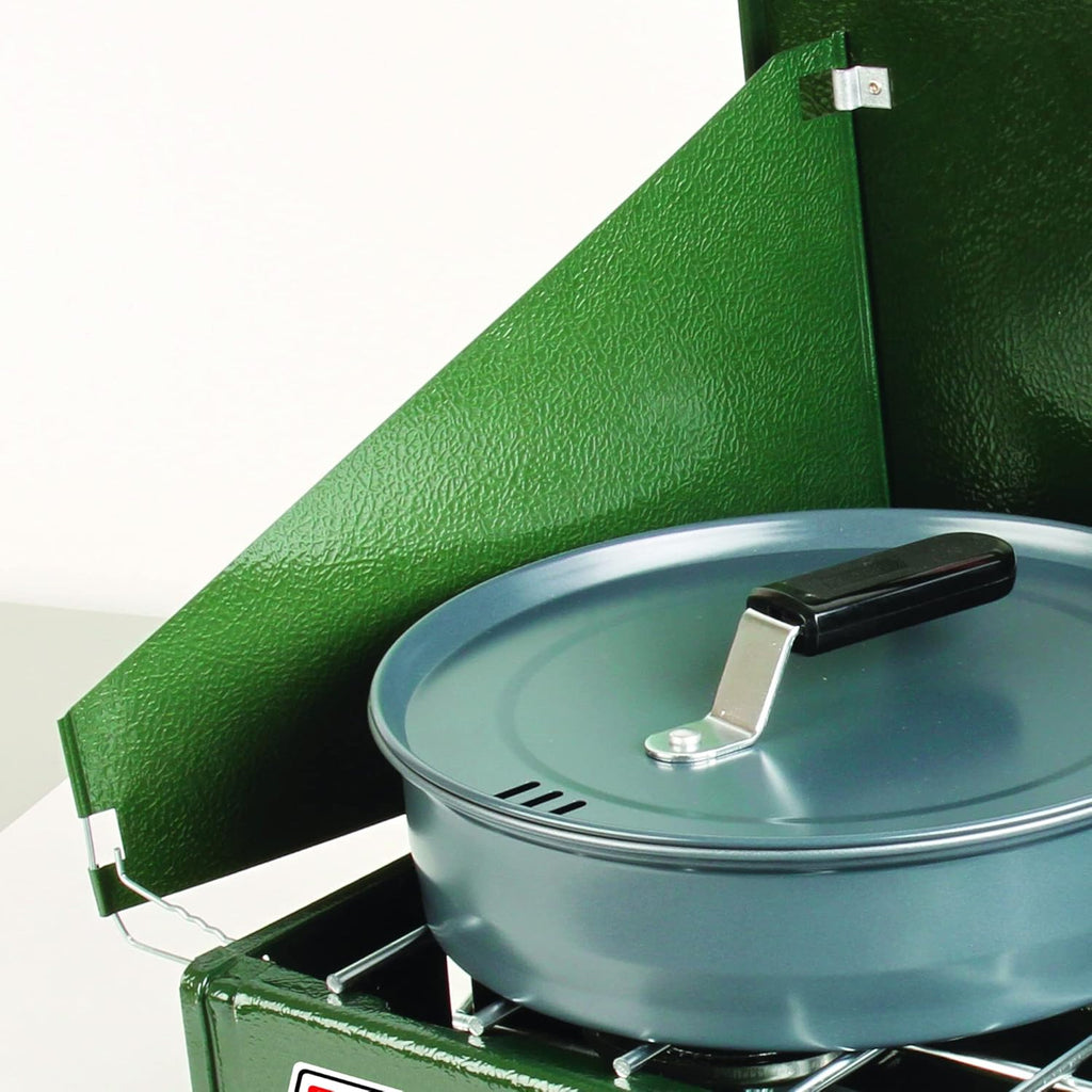 Green Double Burner Fuel Stove S4821