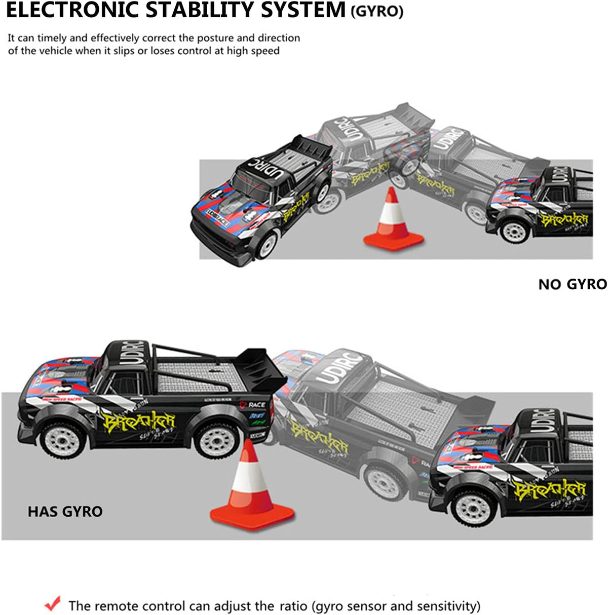 1:16 Scale 2.4GHz Remote Control RC Drift Car E244800