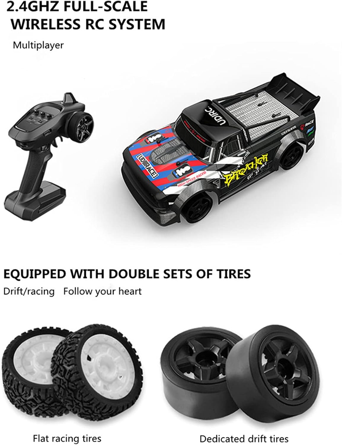 1:16 Scale 2.4GHz Remote Control RC Drift Car E244800