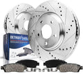 Drilled & Slotted Front Brake Kit Rotors & Pads M991