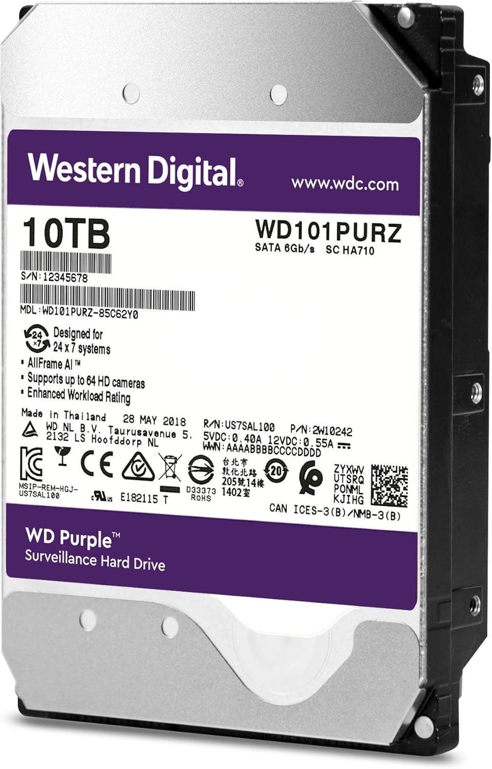 10TB Surveillance Internal Hard Drive Y8730