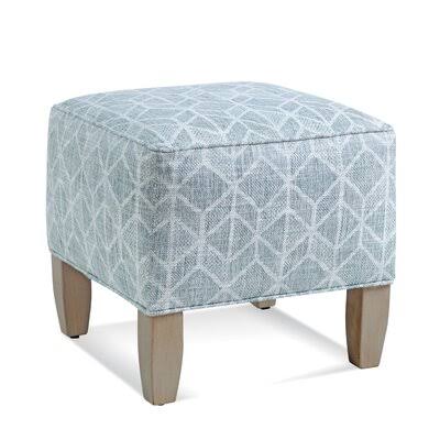 Tan and Beige Square Ottoman C199