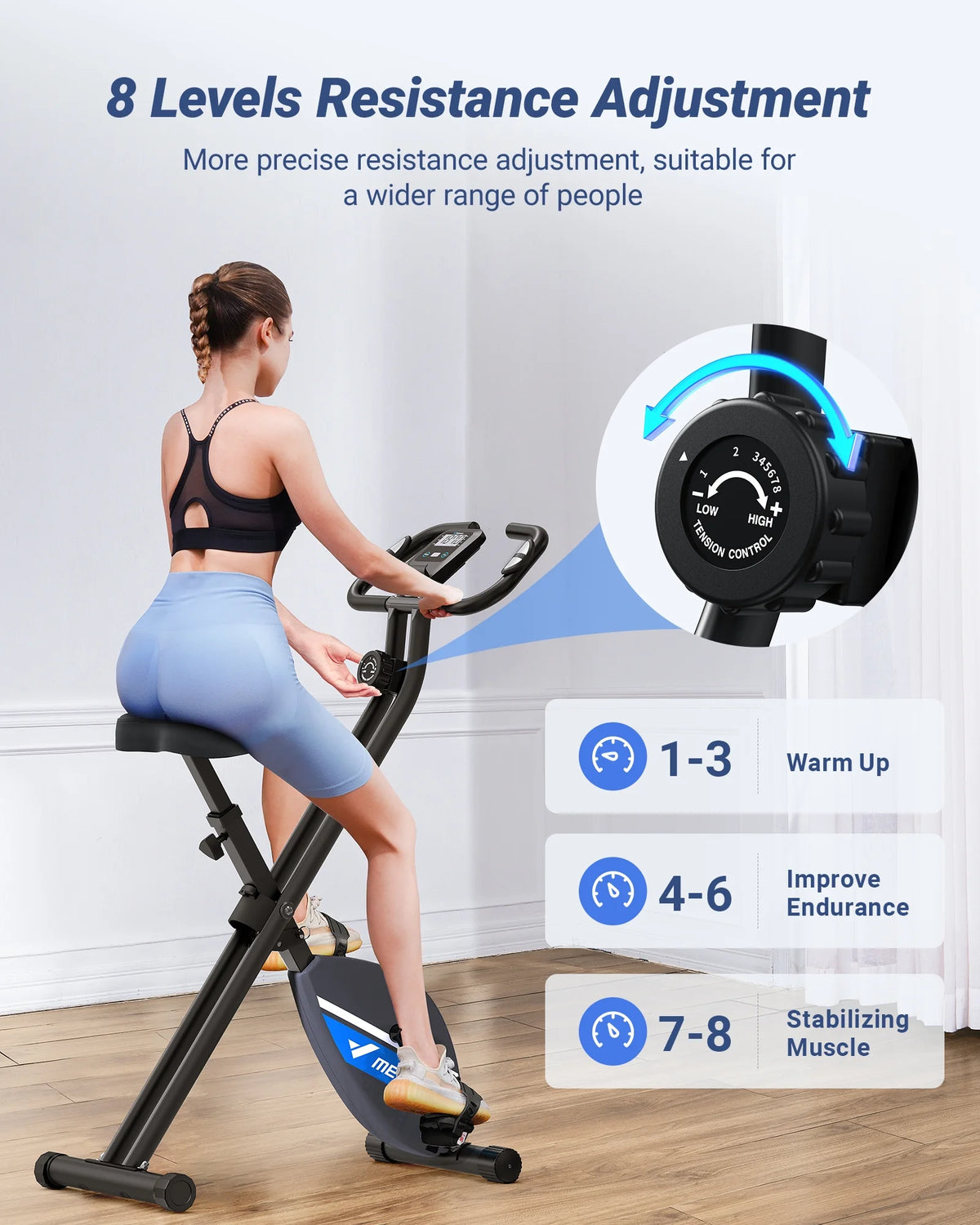 Stationary Exercise Bike Magnetic Bluetooth J565