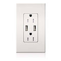 15A USB Receptacle Taupe G31502