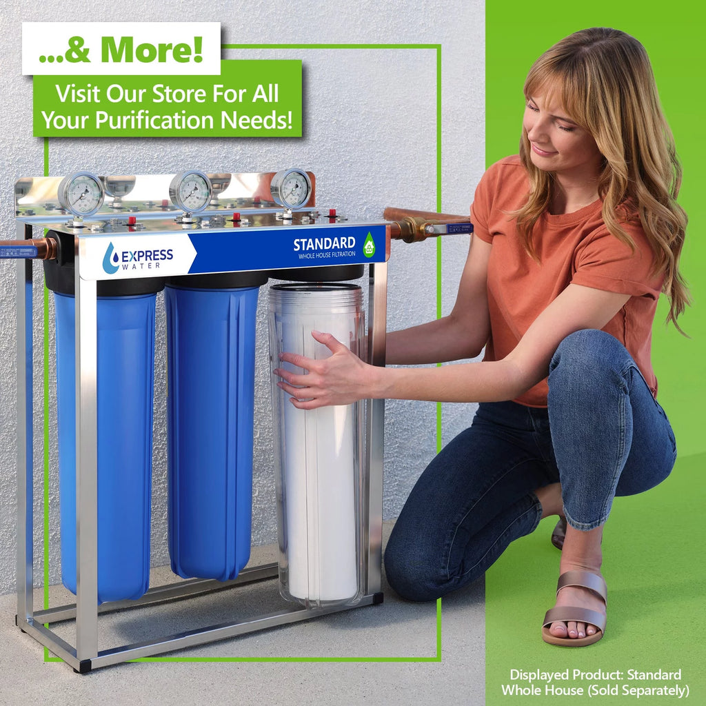 Alkaline Reverse Osmosis System Replacement Filter Set 20 Filters 50 GPD RO Membrane 10 inch Water Filters I840874