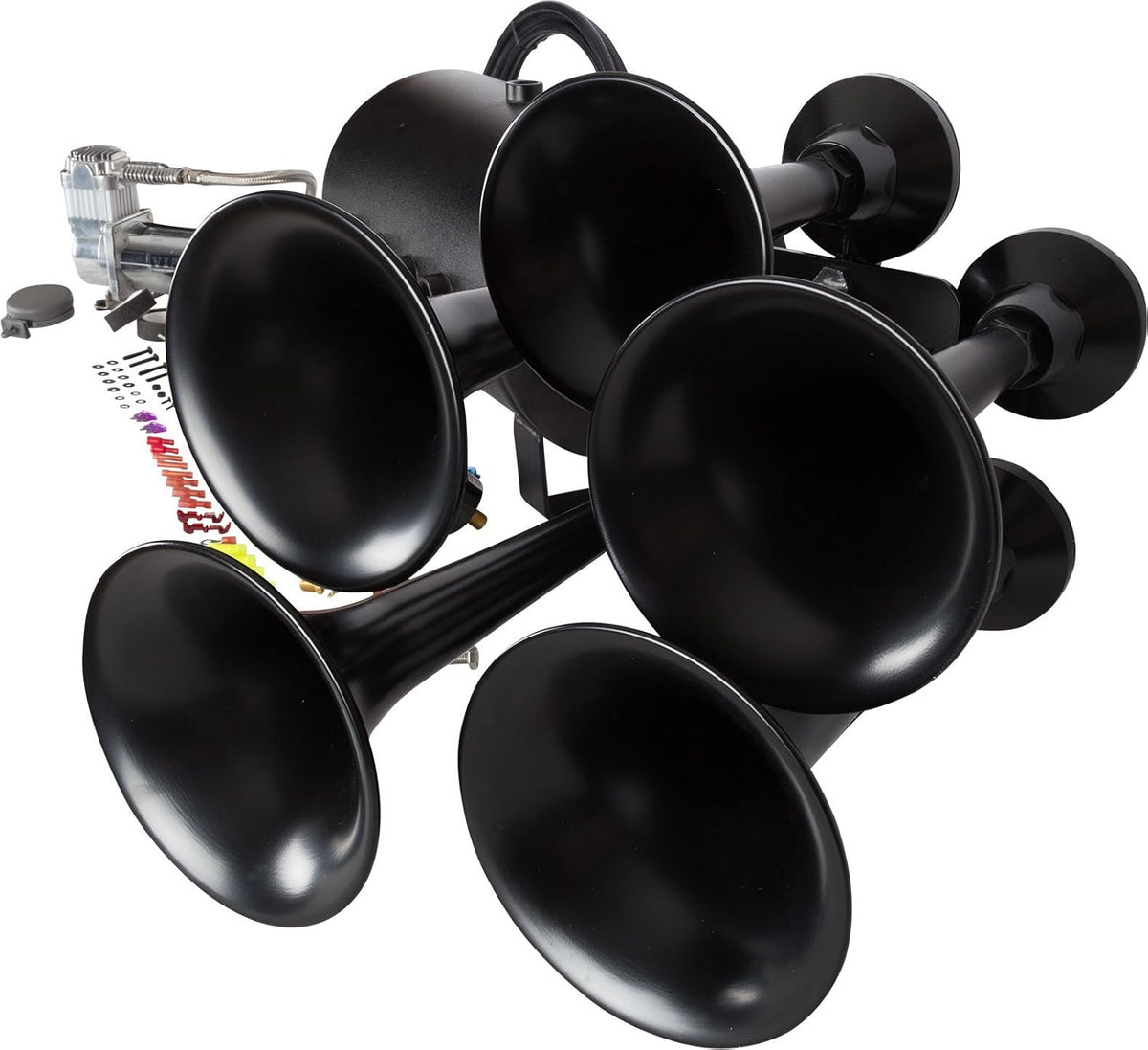 5 Gallon 150 PSI Train Horn Kit with 5 Trumpets P70675