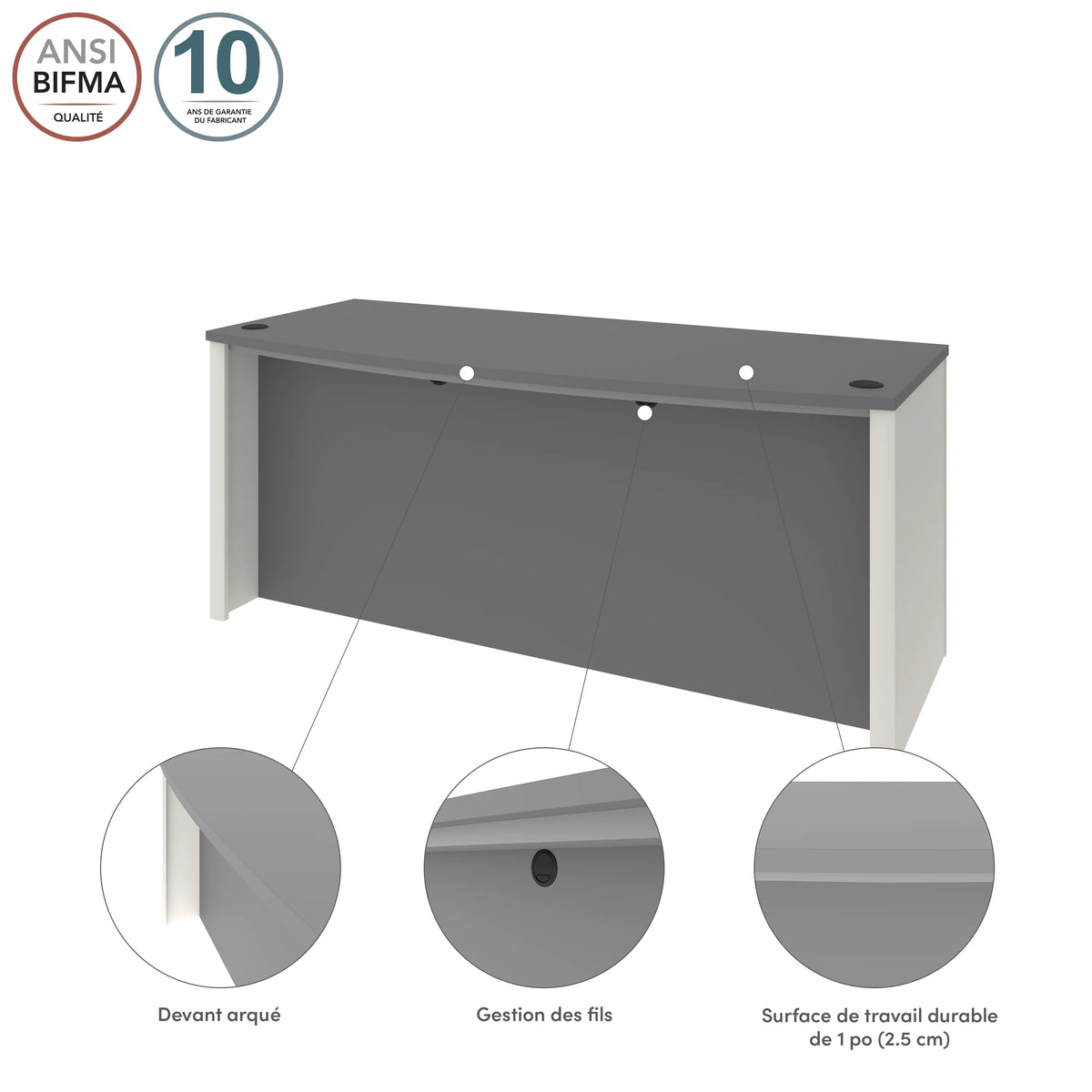 72W Desk Shell C444605