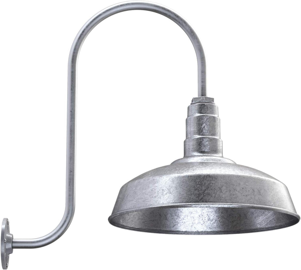 Matte Black Gooseneck Barn Light O68027