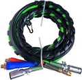 3 in 1 ABS Electrical and Rubber Air Line Hose Assemblies 12 FT Black G976848