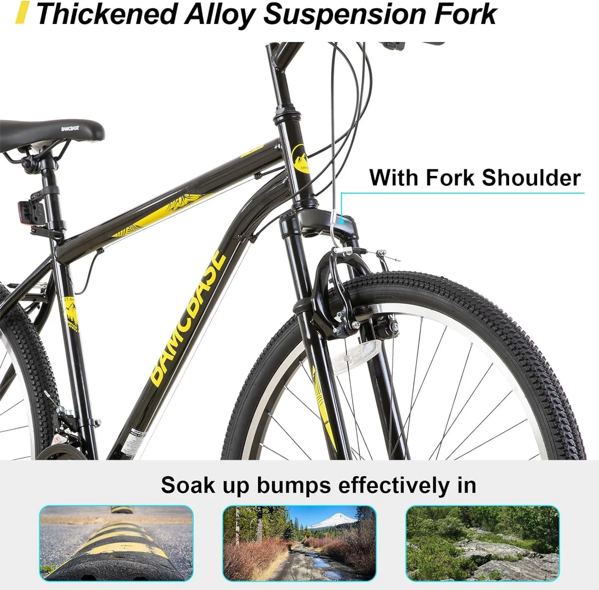 26 27.5 Inch Mountain Bike 21 Speeds Hardtail Bicycle T427