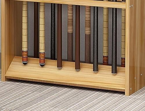 Teak Wooden Billiard Cue Rack Stand for 12 Cues O705253