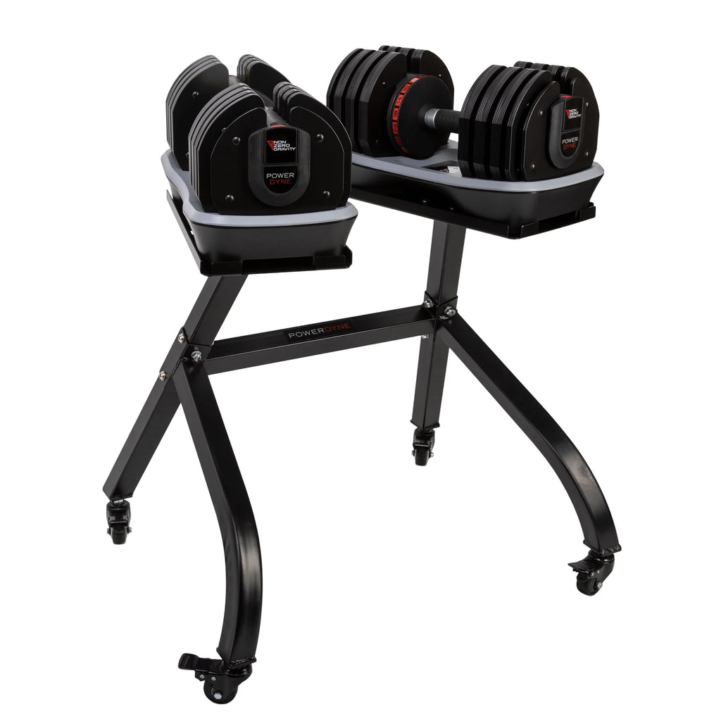 Adjustable 55lbs Dumbbell Set and Stand T155955