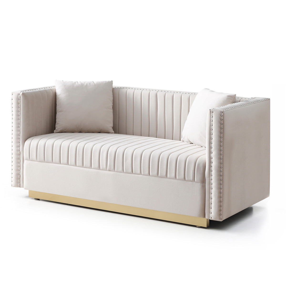Tufted Velvet Loveseat Y7905
