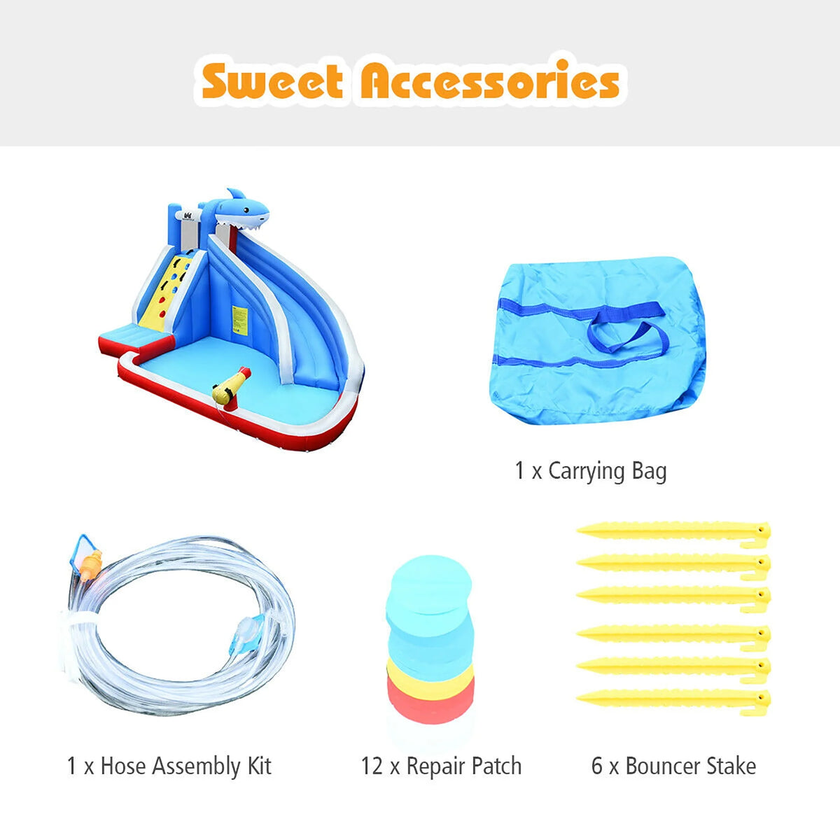 Inflatable Water Slide Bounce House Castle Splash Water Pool V3620