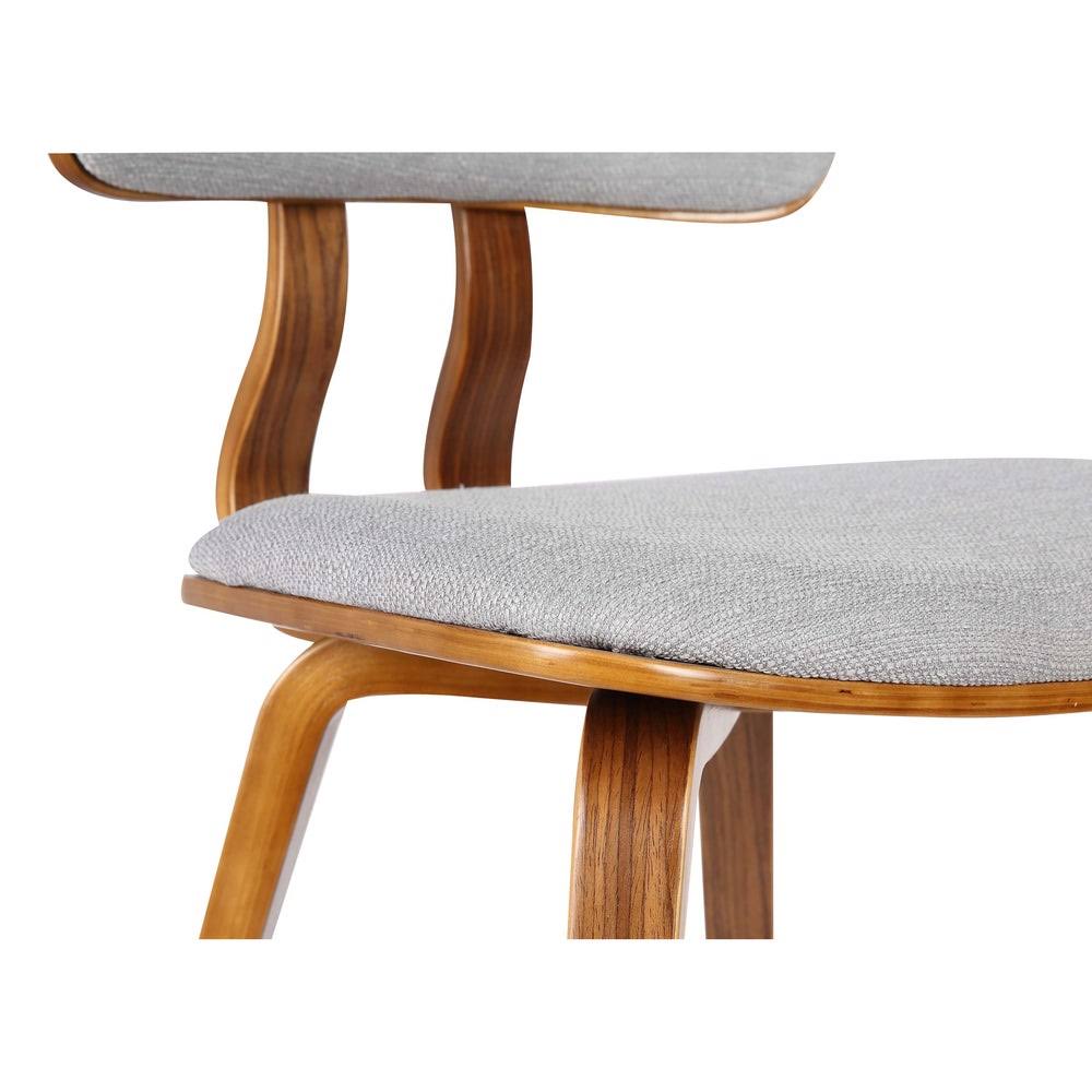 Green Mid-Century Walnut Chair U373