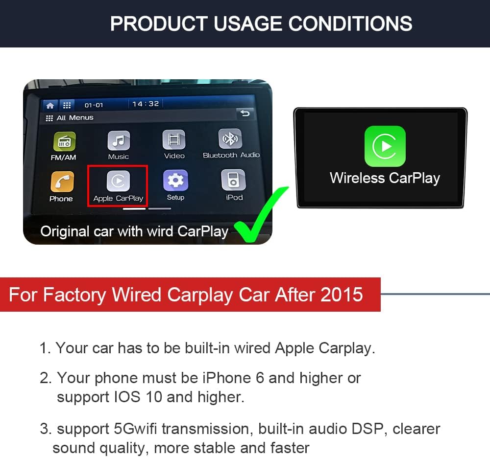Wireless CarPlay Adapter Dongle A567