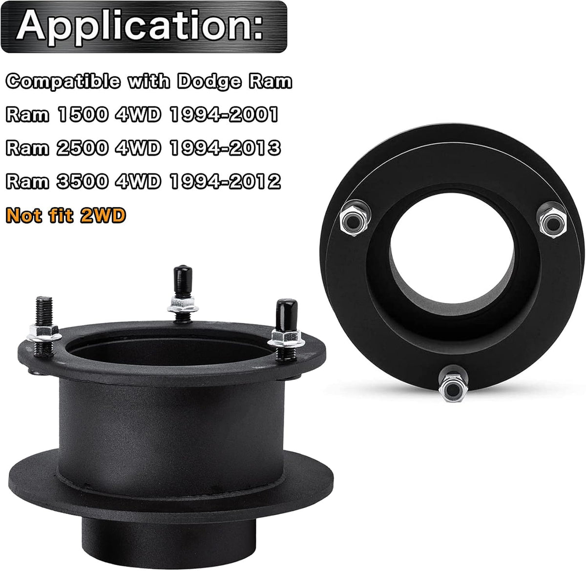 2.5 Front Leveling Lift Kits for 4WD Dodge Ram Trucks I798483