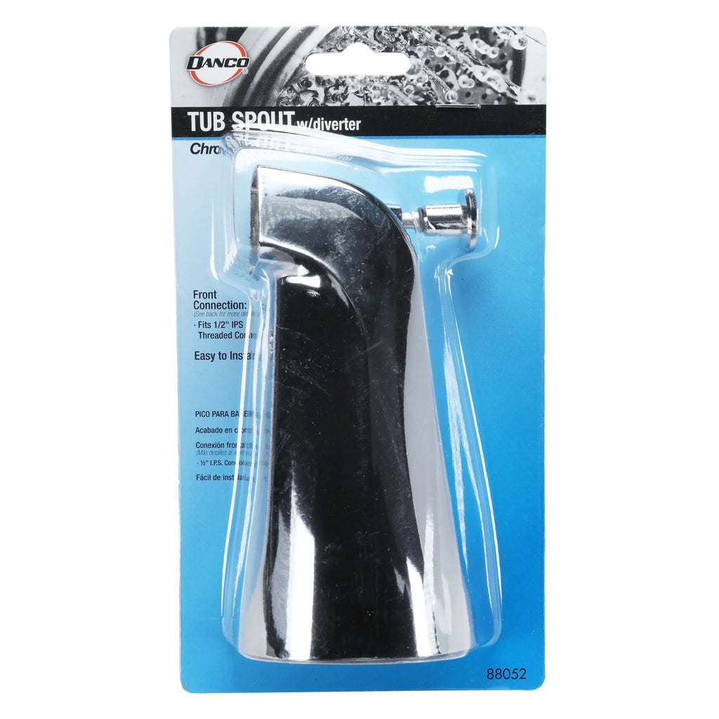 Chrome Tub Spout with Front Pull-up Diverter S641