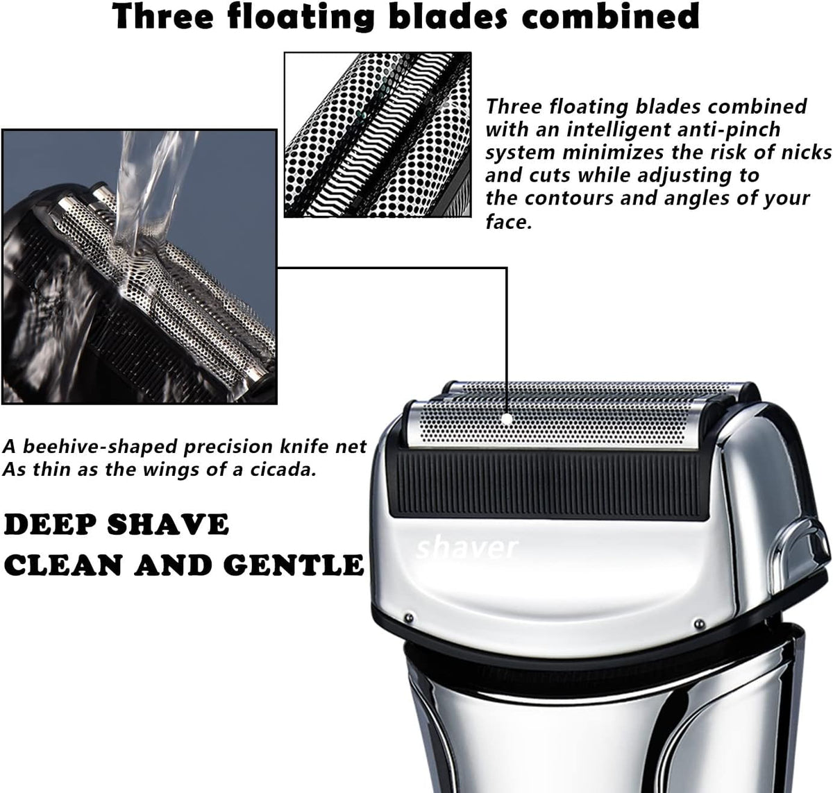 Silver Electric Foil Shaver, Pack of 2 M21388