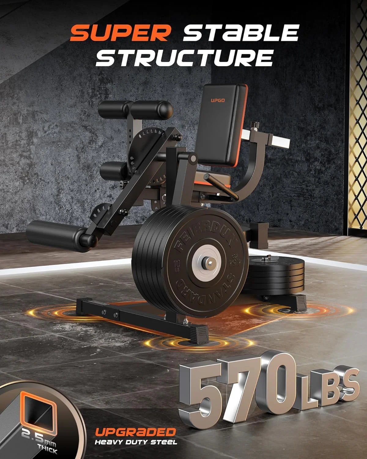 3-in-1 Adjustable Leg Extension and Curl Machine L8132