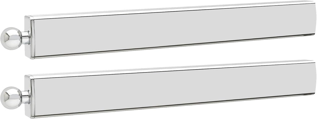 14" Pull Out Chrome Clothes Storage Hanging Rack (2 Pack) O3900