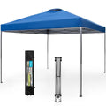 10' x 10' Blue Pop Up Canopy Tent with Wheeled Bag F8756