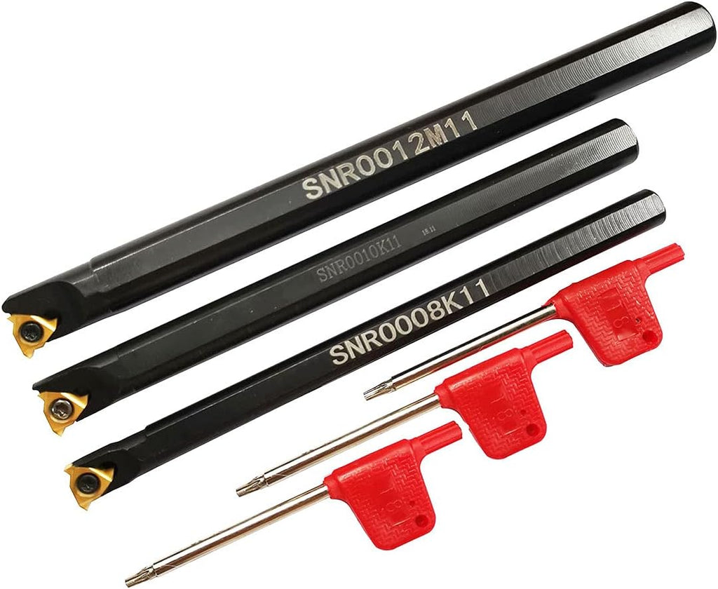 12mm 1/2 Shank Indexable Carbide Turning Insert Tool Holder Bit Set J48599